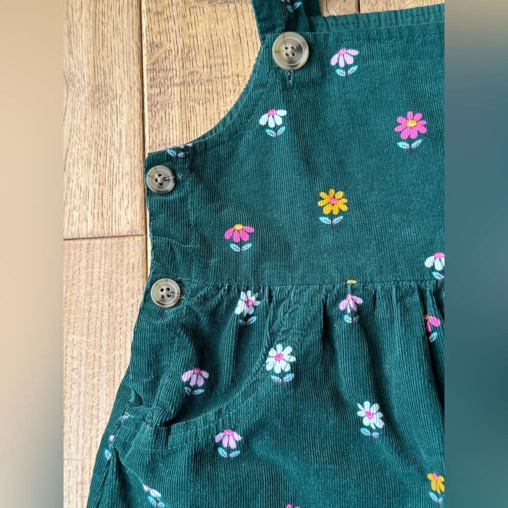 Blueberi Boulevard Floral Corduroy Jumper size 4T - Picture 7 of 9